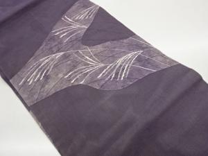 すすき模様織出し夏用名古屋帯